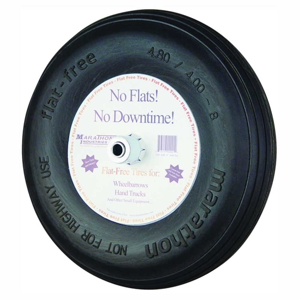Flat-Free Contractor Wheelbarrow Tire, 15.5 in.