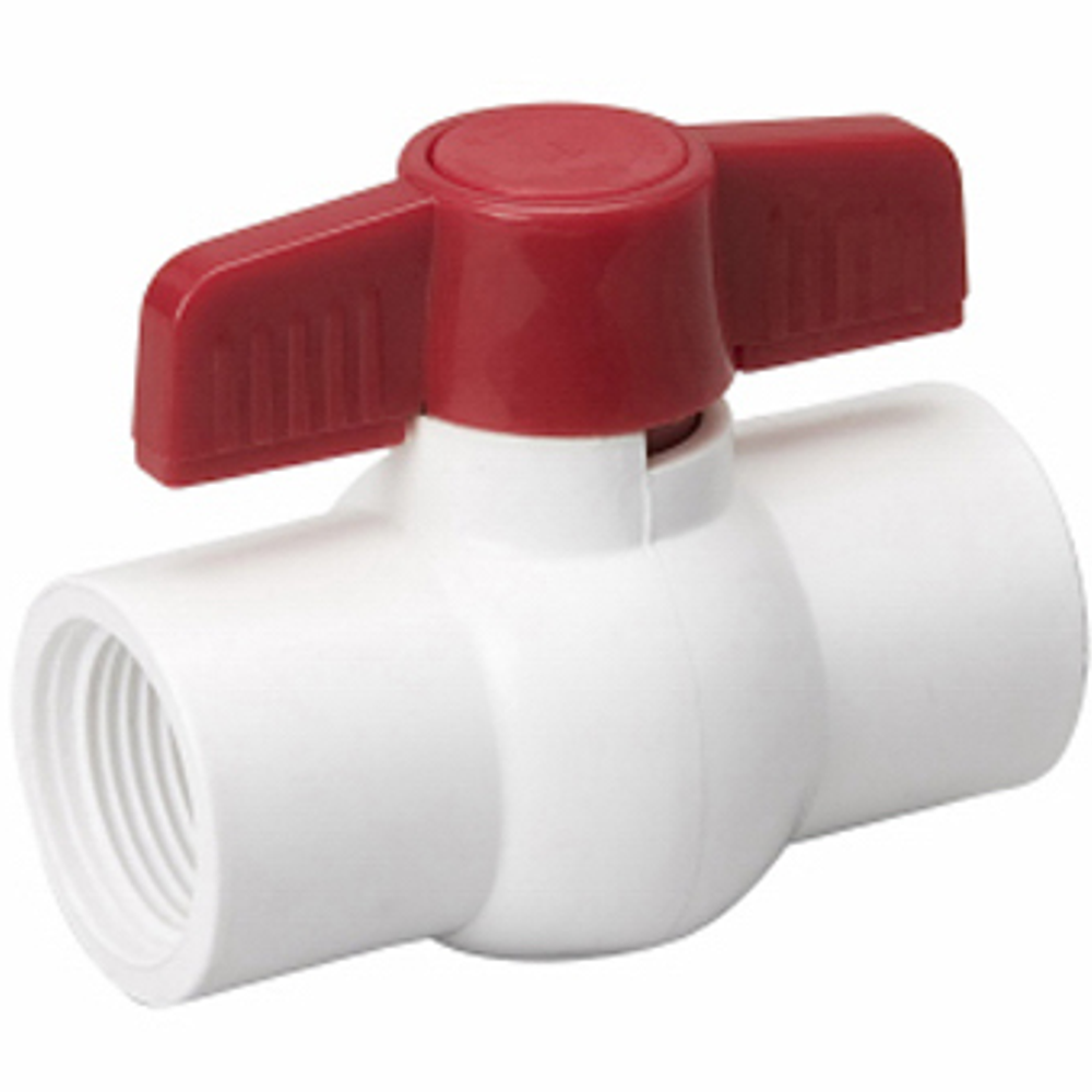 B & K 107-135HC Ball Valve, 1 in FPT x FPT, 2 Ports/Ways, PVC