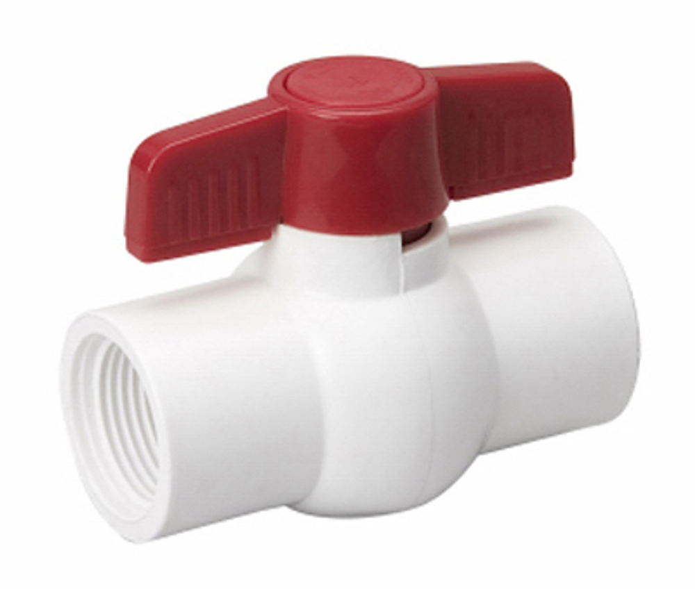 B & K 107-135HC Ball Valve, 1 in FPT x FPT, 2 Ports/Ways, PVC