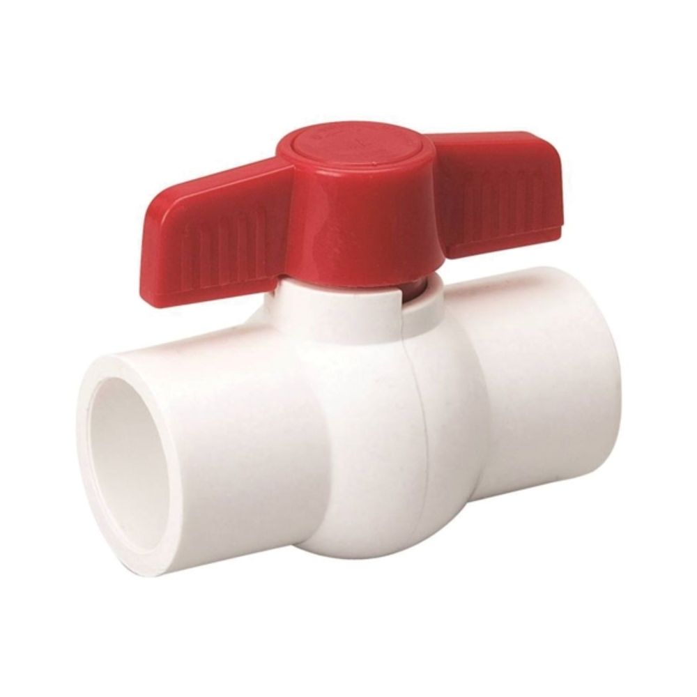 B & K 107-635HC Ball Valve, 1 in Compression, 2 Ports/Ways, PVC