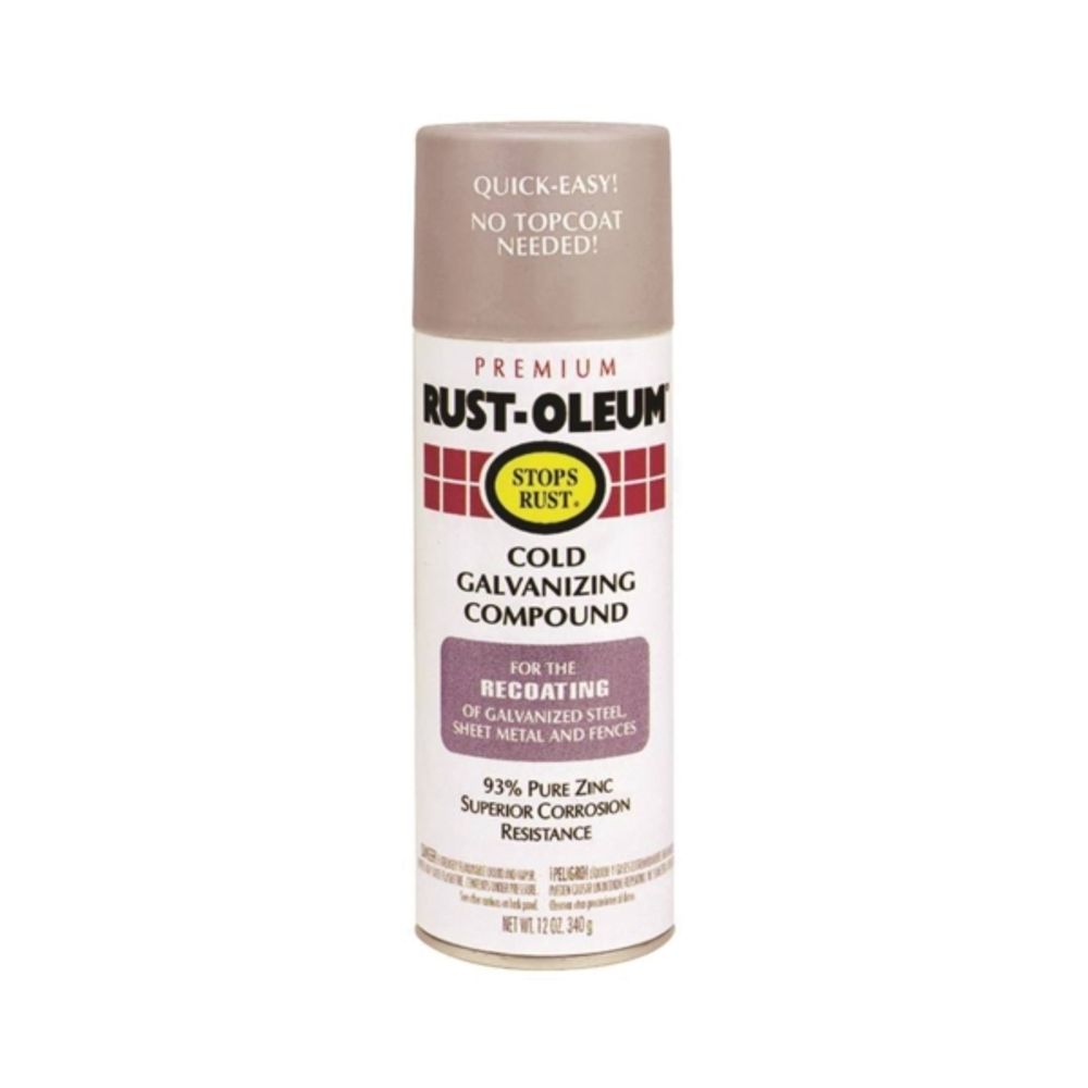 RUST-OLEUM STOPS RUST 7785830 Galvanizing Compound Spray, Matte, Gray, 16 oz