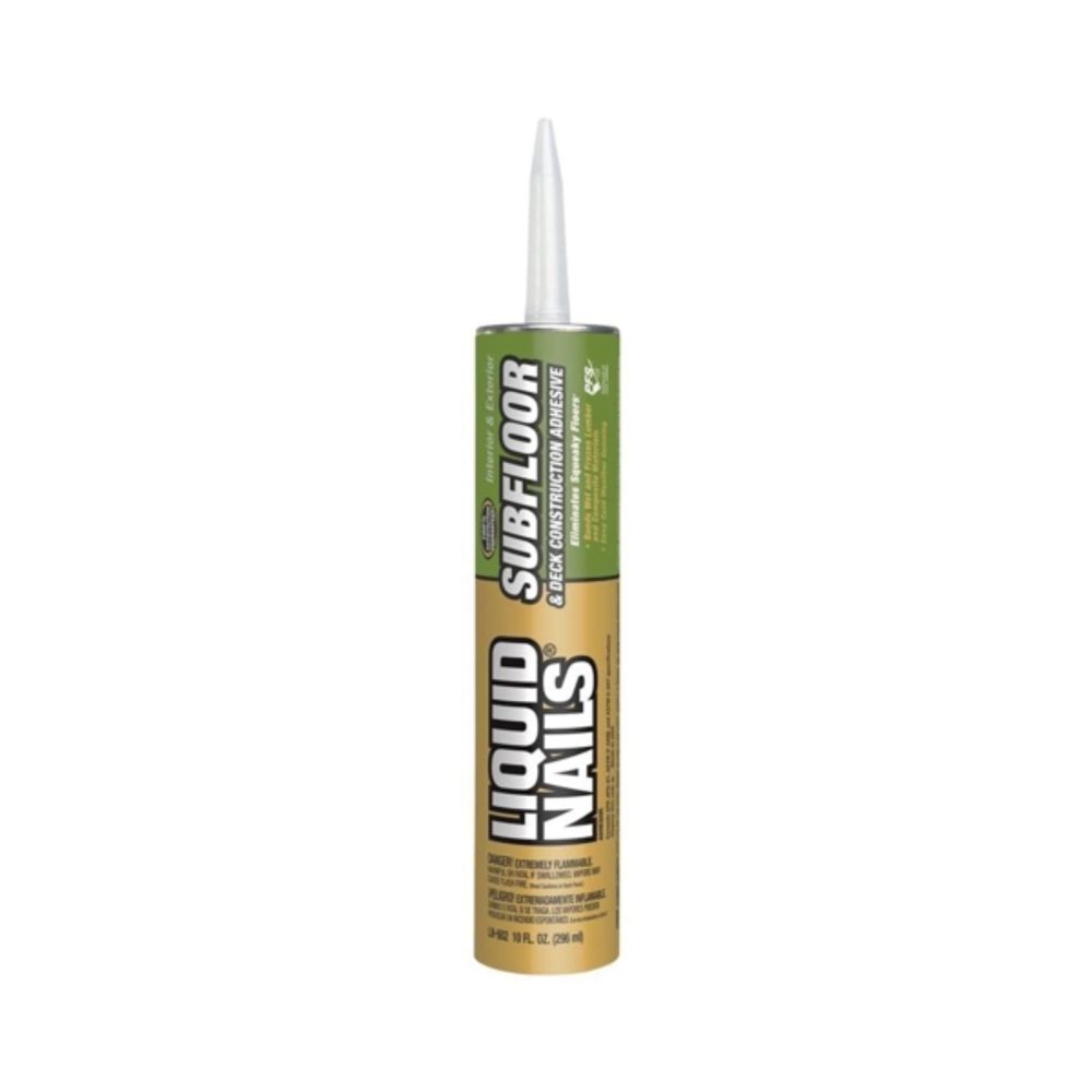 Liquid Nails LN-602 Deck/Subfloor Construction Adhesive, Light Tan, 10 oz Cartridge