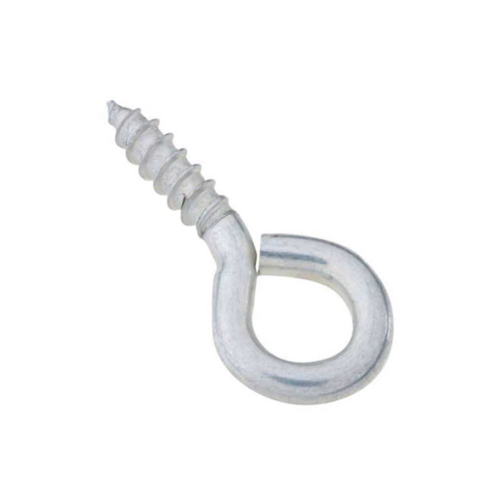 National Hardware N118-794 Screw Eye, 0.22 in Dia Inside Eye, 0.94 in L Thread, Steel, Zinc