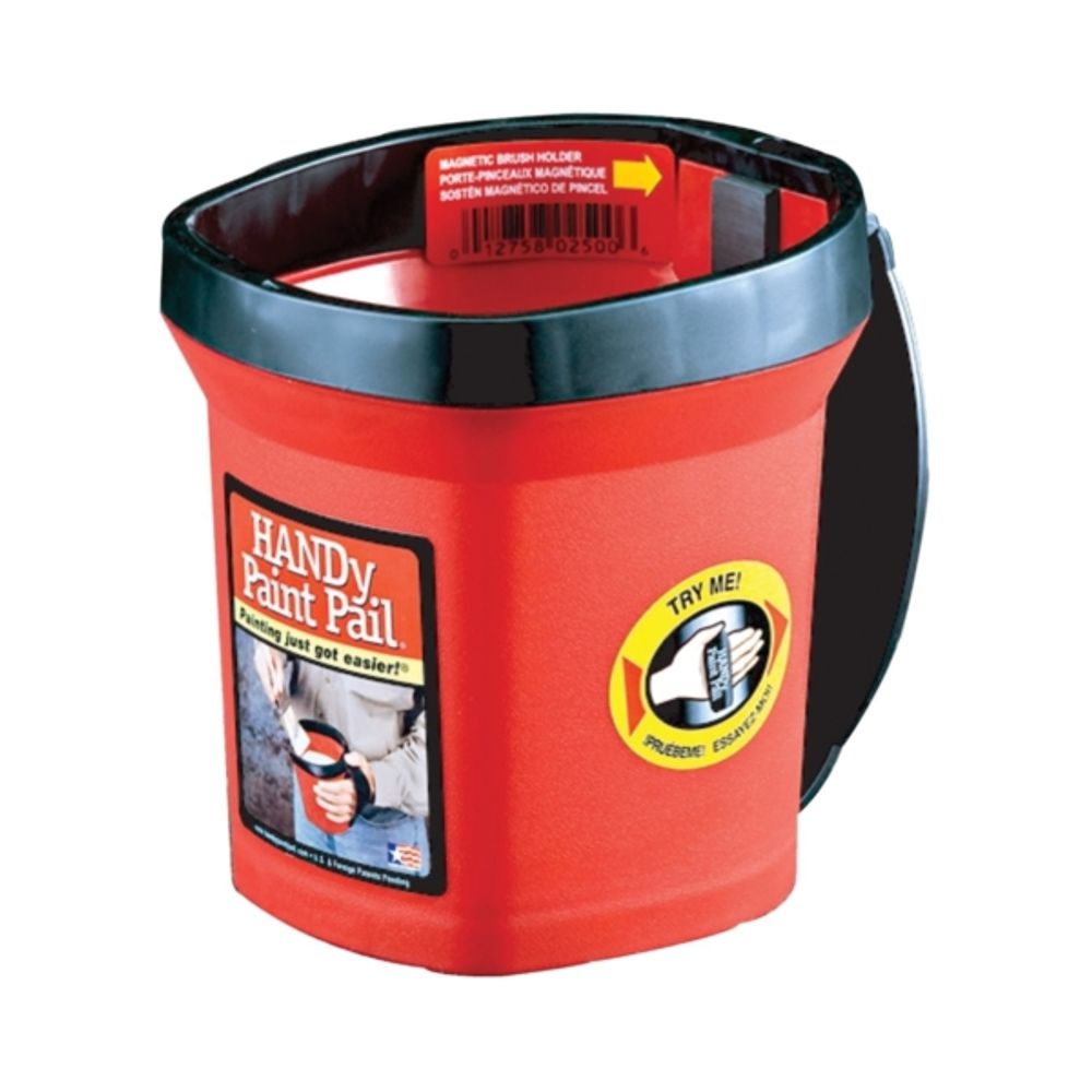 HANDy BER-2500CT One-Piece Handy Paint Pail, 1 qt Capacity, Plastic