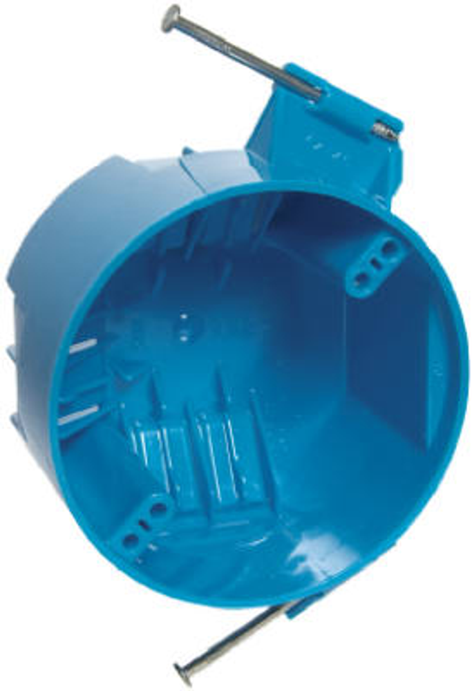 Carlon B520A-UPC Ceiling Box, 1-Gang, Captive Nail Mounting, Polycarbonate