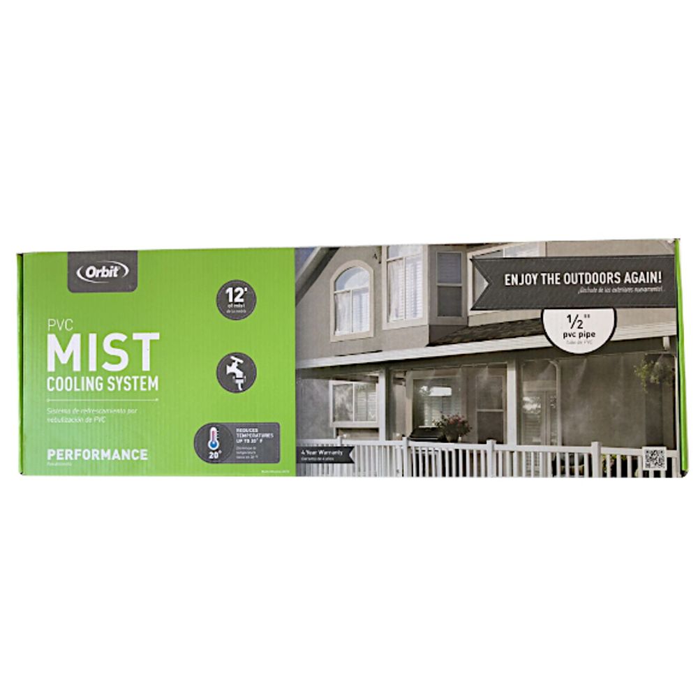Orbit 20070 Mist Cooling System Kit, 1/2 in, 12 ft Coverage Area