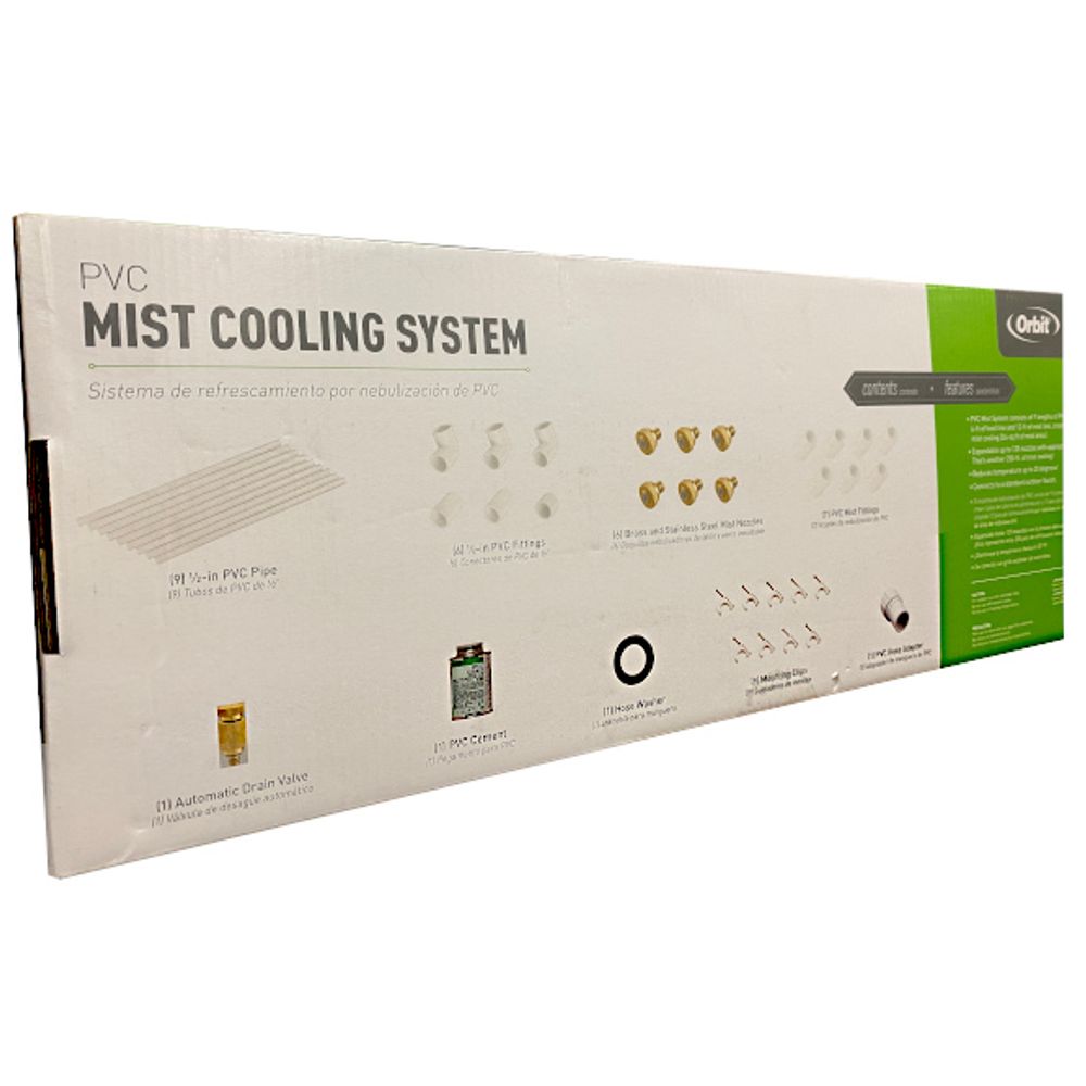 Orbit 20070 Mist Cooling System Kit, 1/2 in, 12 ft Coverage Area