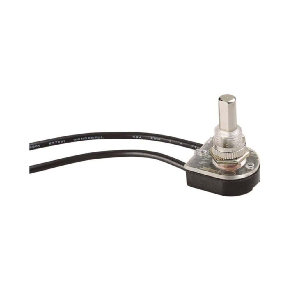 GB GSW-24 Push-Button Switch, 125/250 V, Plastic, Chrome