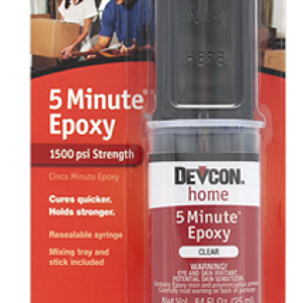Devcon 20845 High-Strength Epoxy Anchoring Adhesive, Amber, 0.84 oz Syringe
