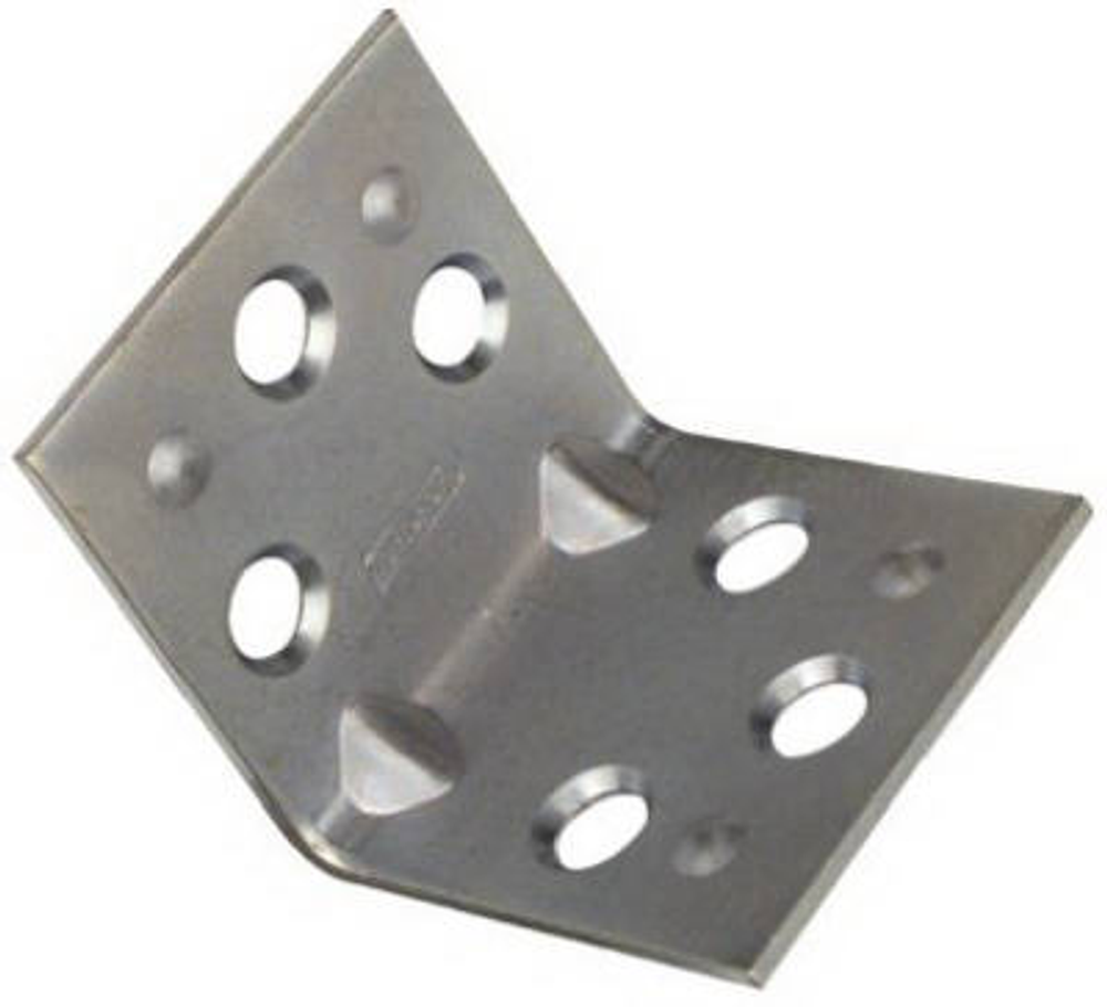 National Hardware V121 Series N285-544 Corner Brace, 0.07 in, Steel, Zinc