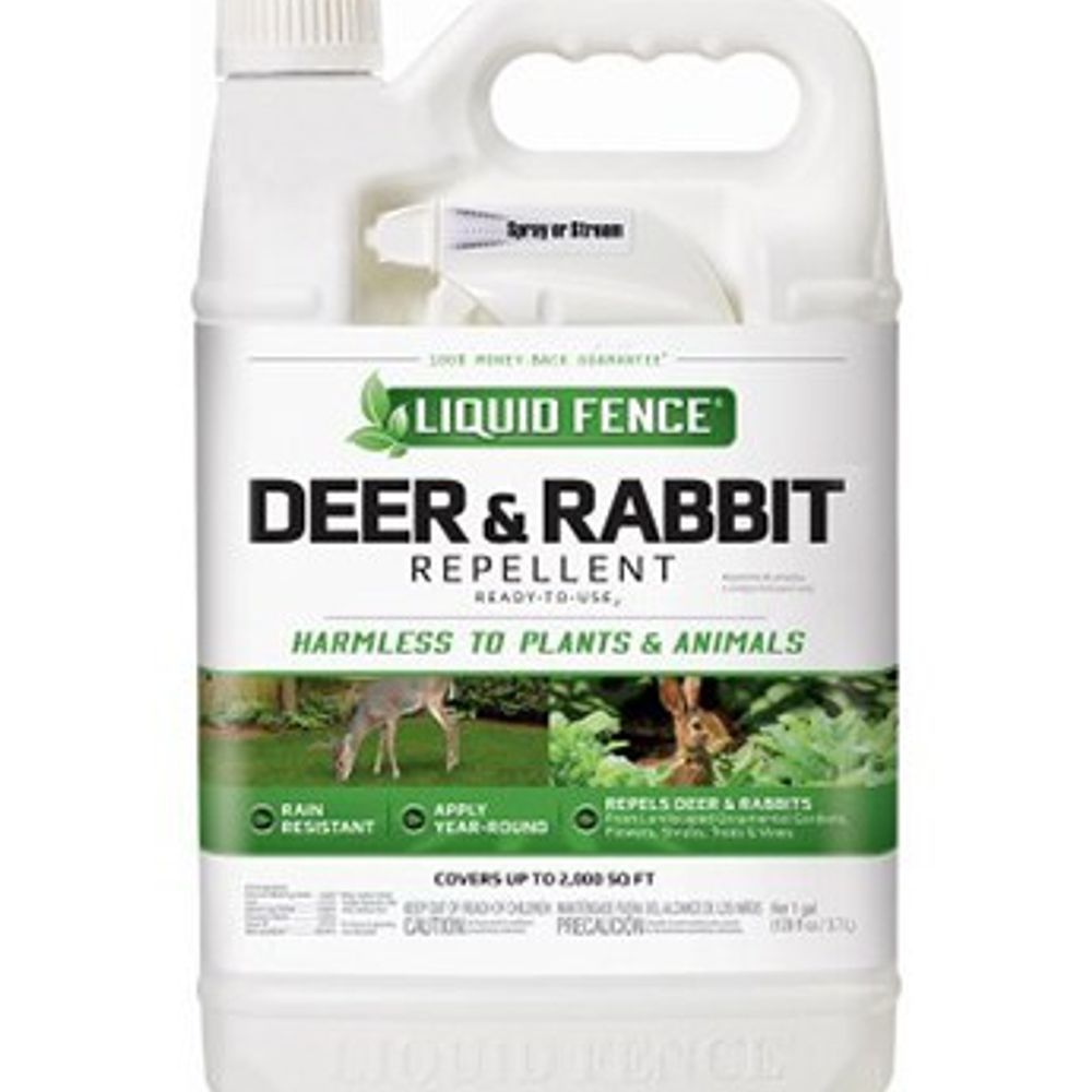 Liquid Fence Deer & Rabbit Repellent, Ready-to-Use, 1 gal.