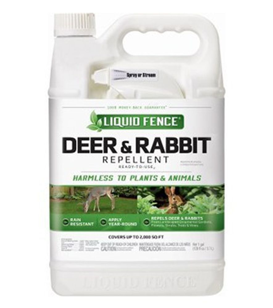 Liquid Fence Deer & Rabbit Repellent, Ready-to-Use, 1 gal.