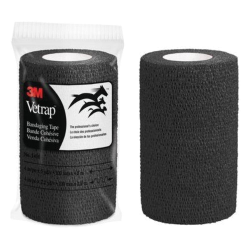 3M Vetrap 1410BK Bandaging Tape, Black, 