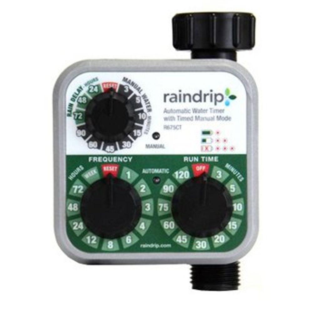 Raindrip, 3/4" Electronic Battery-Operated Water Timer