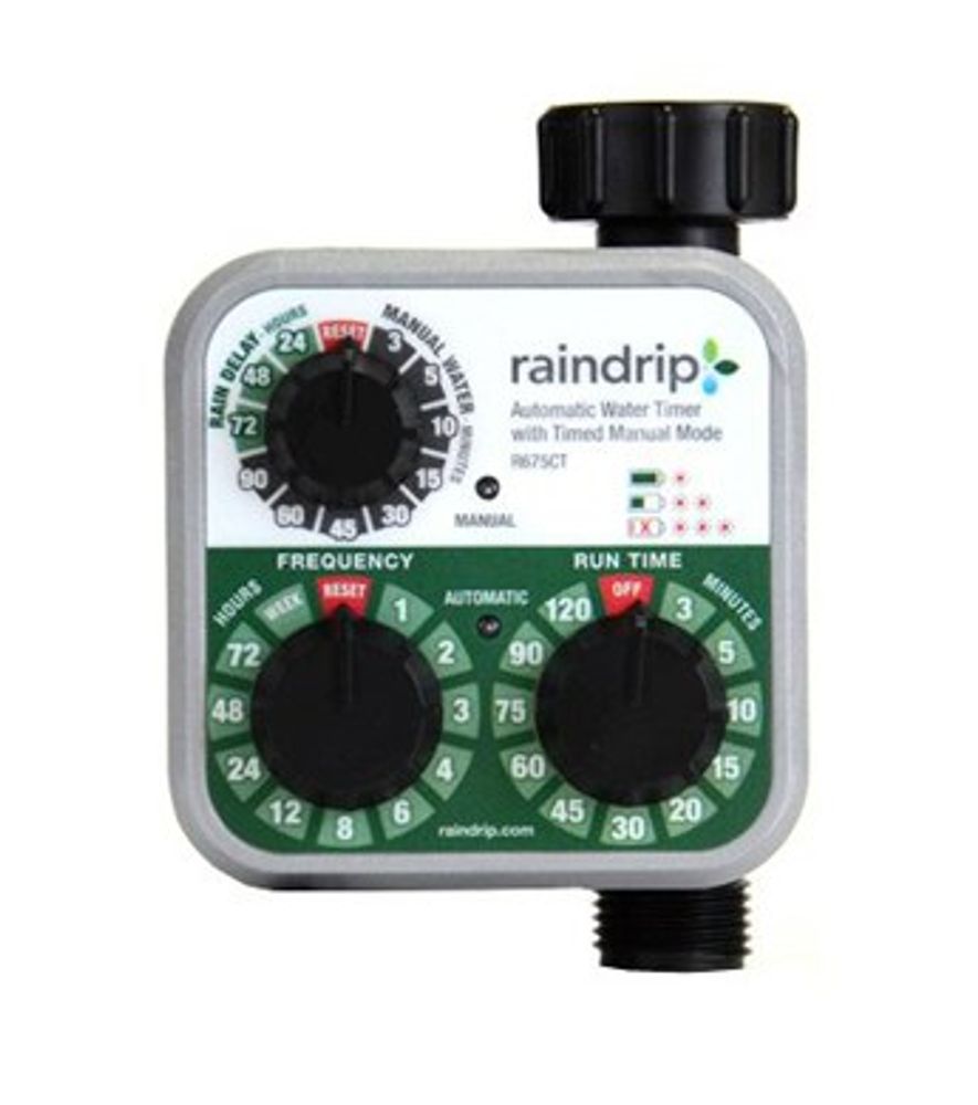 Raindrip, 3/4" Electronic Battery-Operated Water Timer