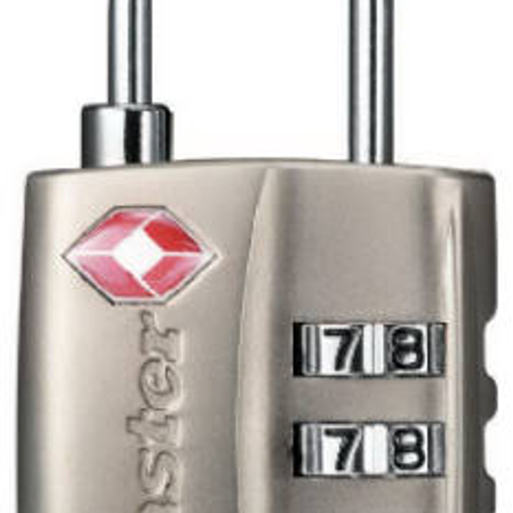 Master Lock 4680DNKL Combination Luggage Lock, 1-3/16 in W Body, 3/4 in H Shackle, Metal
