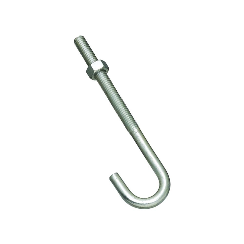 National Hardware 2195BC Series 232926 J-Bolt, 5/16 in Thread, 3 in L Thread, Steel, Zinc