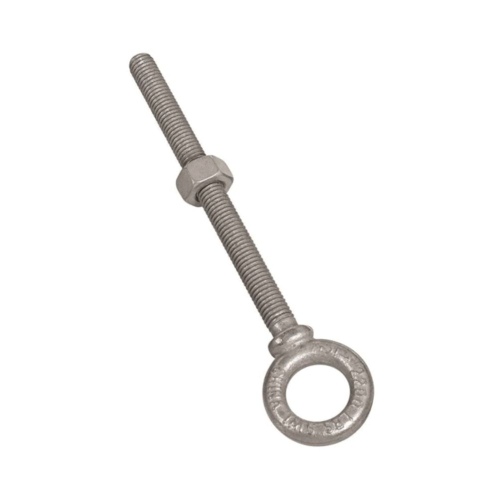 National Hardware N245-167 Eye Bolt, 1/2-13 Thread, 5-7/8 in L Thread, 1 in ID x 1-3/4 in OD Dia Eye