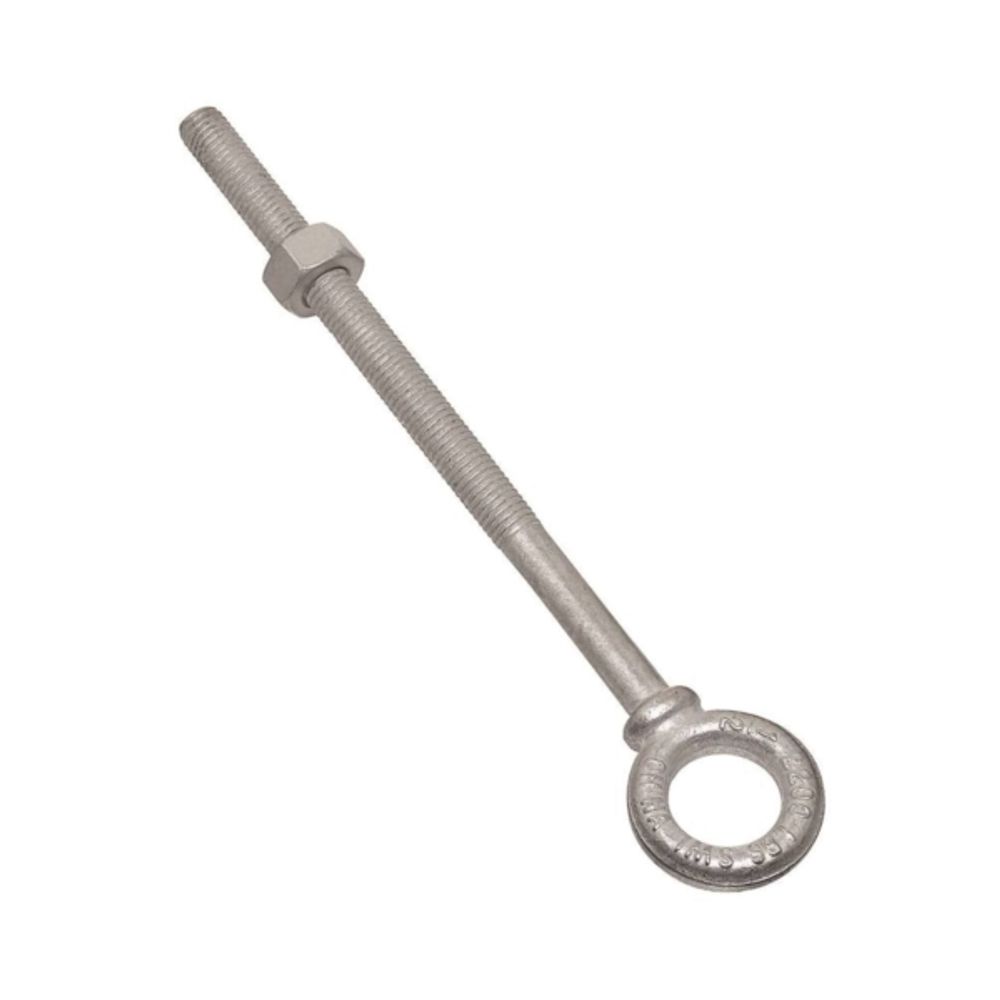 National Hardware N245-175 Eye Bolt, 1/2-13 Thread, 5-7/8 in L Thread, 1 in ID x 1-3/4 in OD Dia Eye