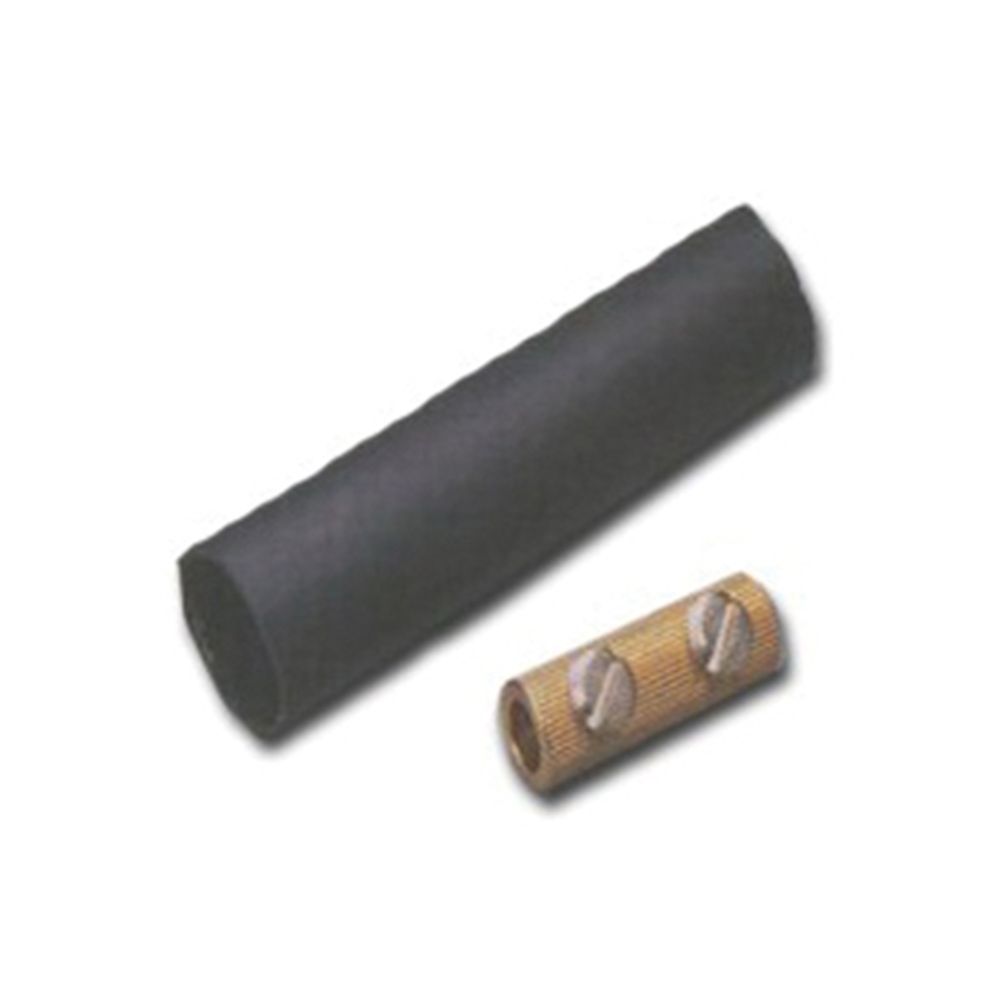GB HSB-28 Butt Splice Kit, 8 to 2 AWG, Brass, Black