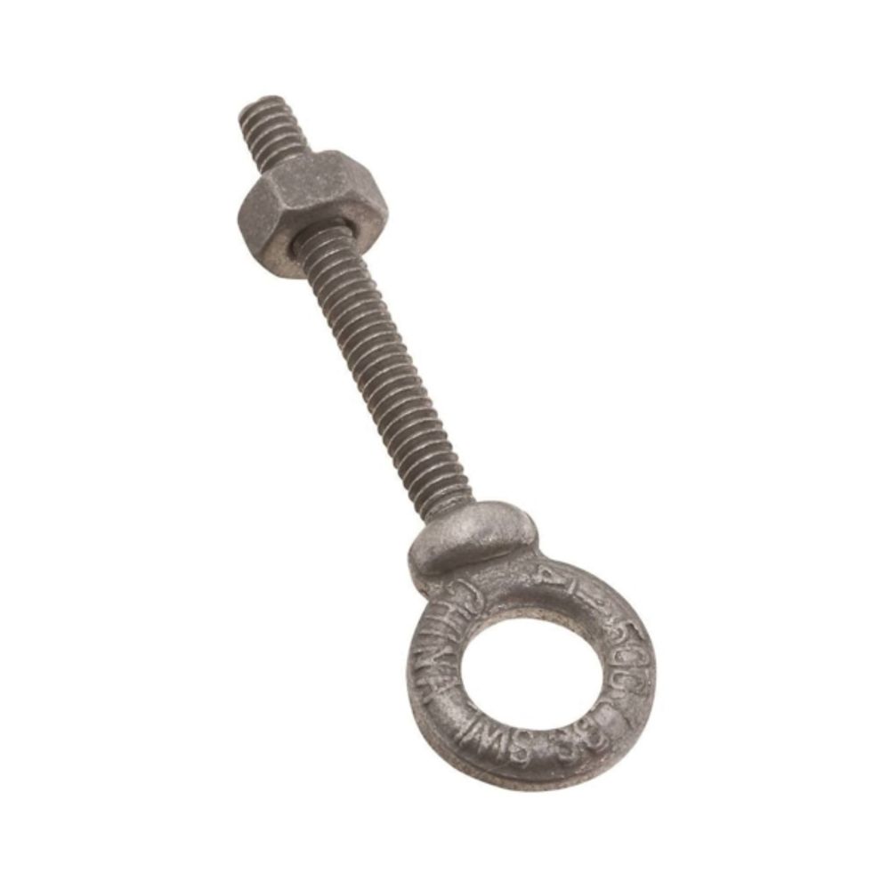 National Hardware N245-076 Eye Bolt, 1/4-20 Thread, 1-7/8 in L Thread, 1/2 in ID x 7/8 in OD Dia Eye