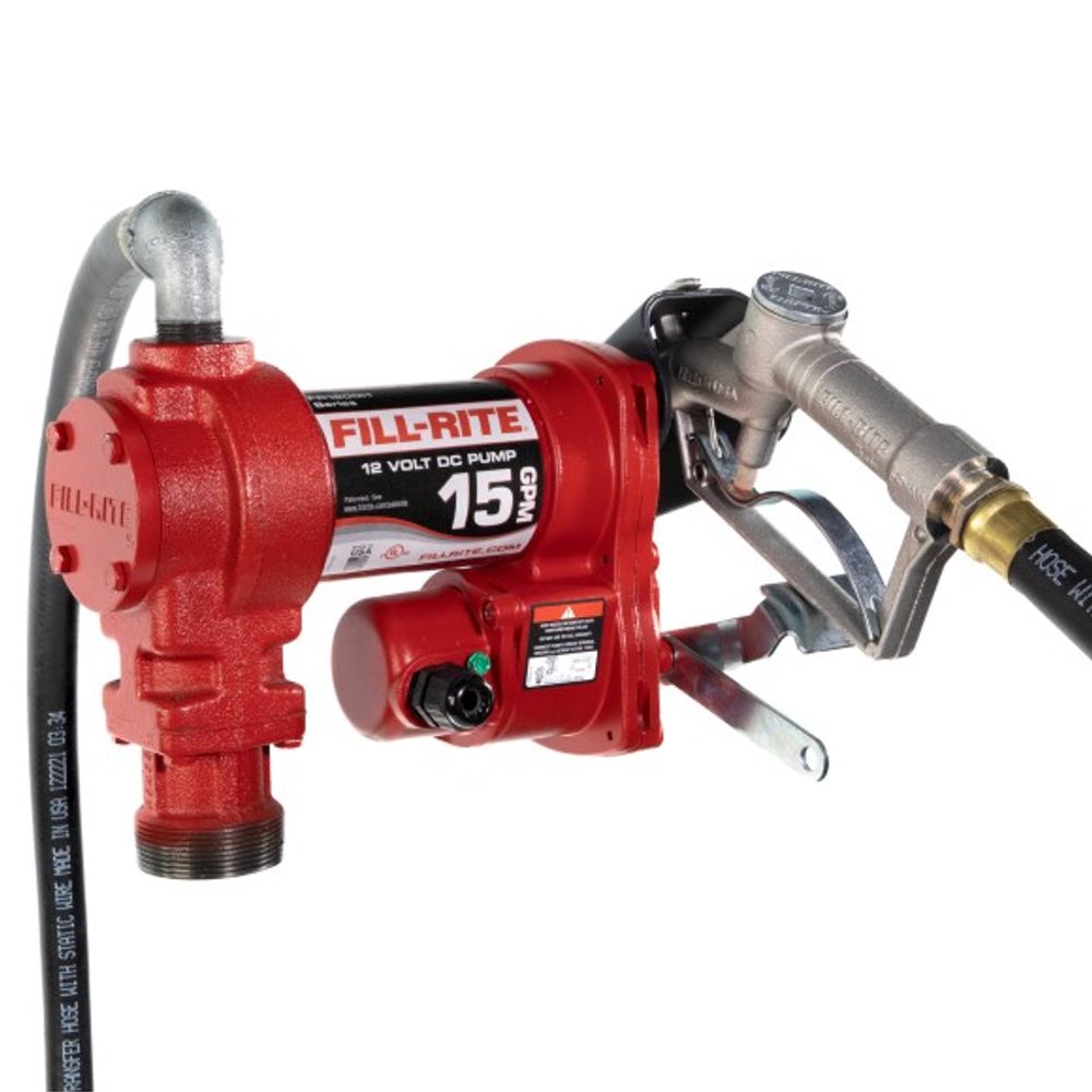 FILL-RITE, 12 Volt DC Pump Kit with Manual Nozzle
