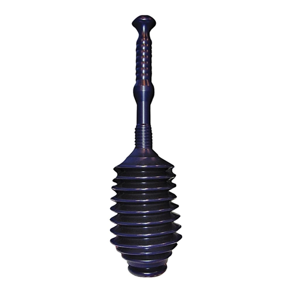GT Water Products MP100-1 Drain Plunger, 6-1/2 in Cup, Pommel Top Handle, Blue