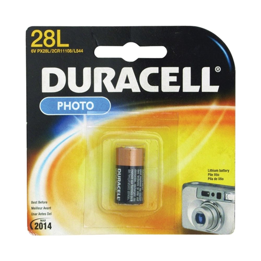 DURACELL PX28LBPK Non-Rechargeable Lithium Battery, Lithium, Manganese Dioxide, PX28L Battery, 160 mAh