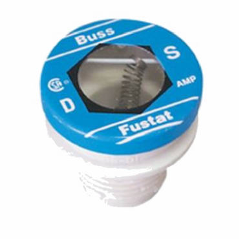 Bussman BP/S-10 Time-Delay Plug Fuse, 10 A, 125 V, 10 kA IR