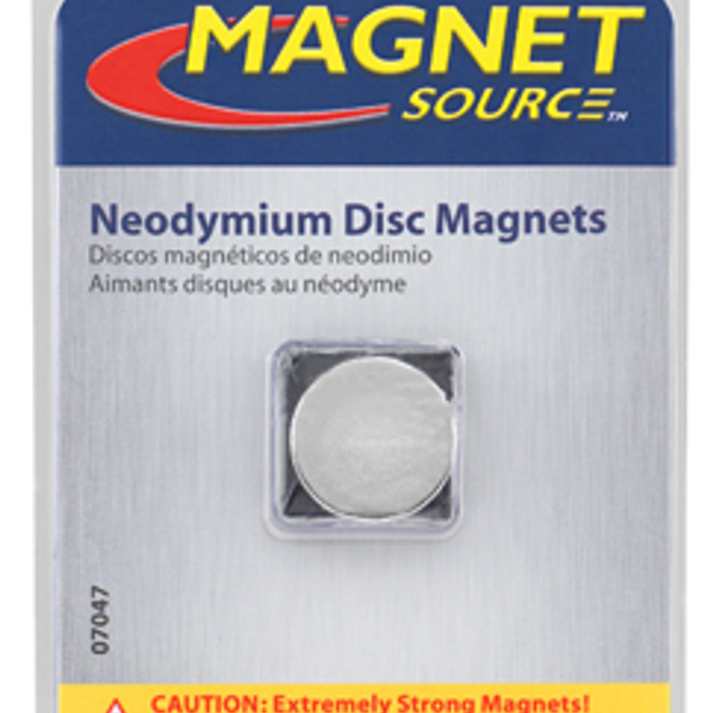 Magnet Source 07047 Super Magnetic Disc, Neodymium
