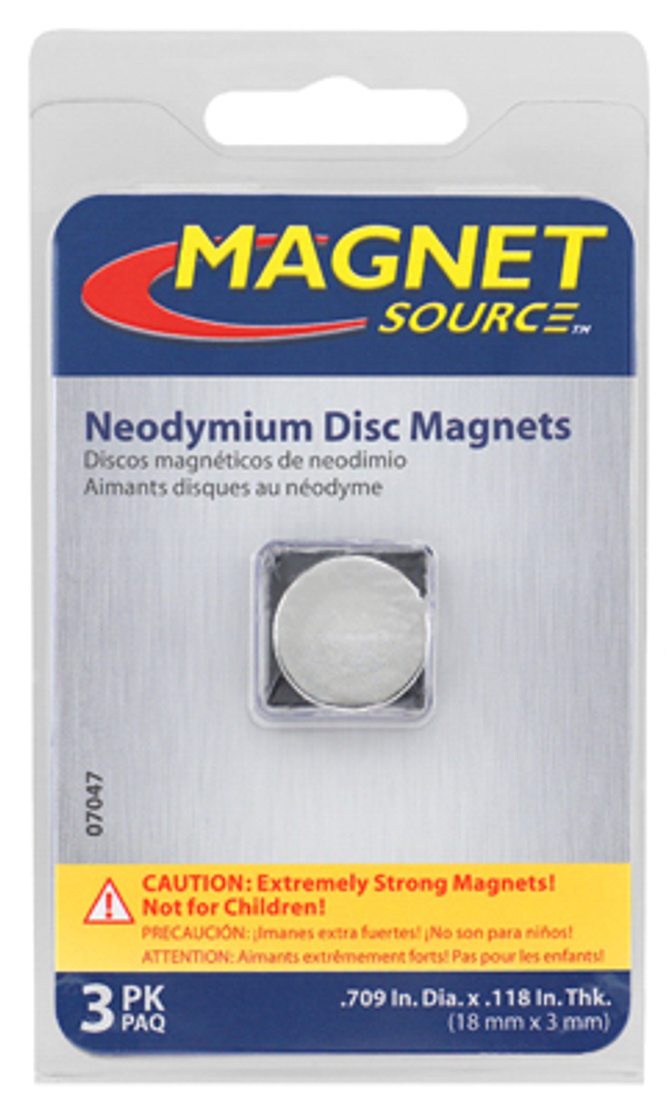 Magnet Source 07047 Super Magnetic Disc, Neodymium