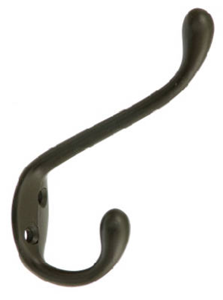 National Hardware V167 Series N331-066 Garment Hook, 35 lb Weight Capacity, Zinc, Oil-Rubbed Bronze