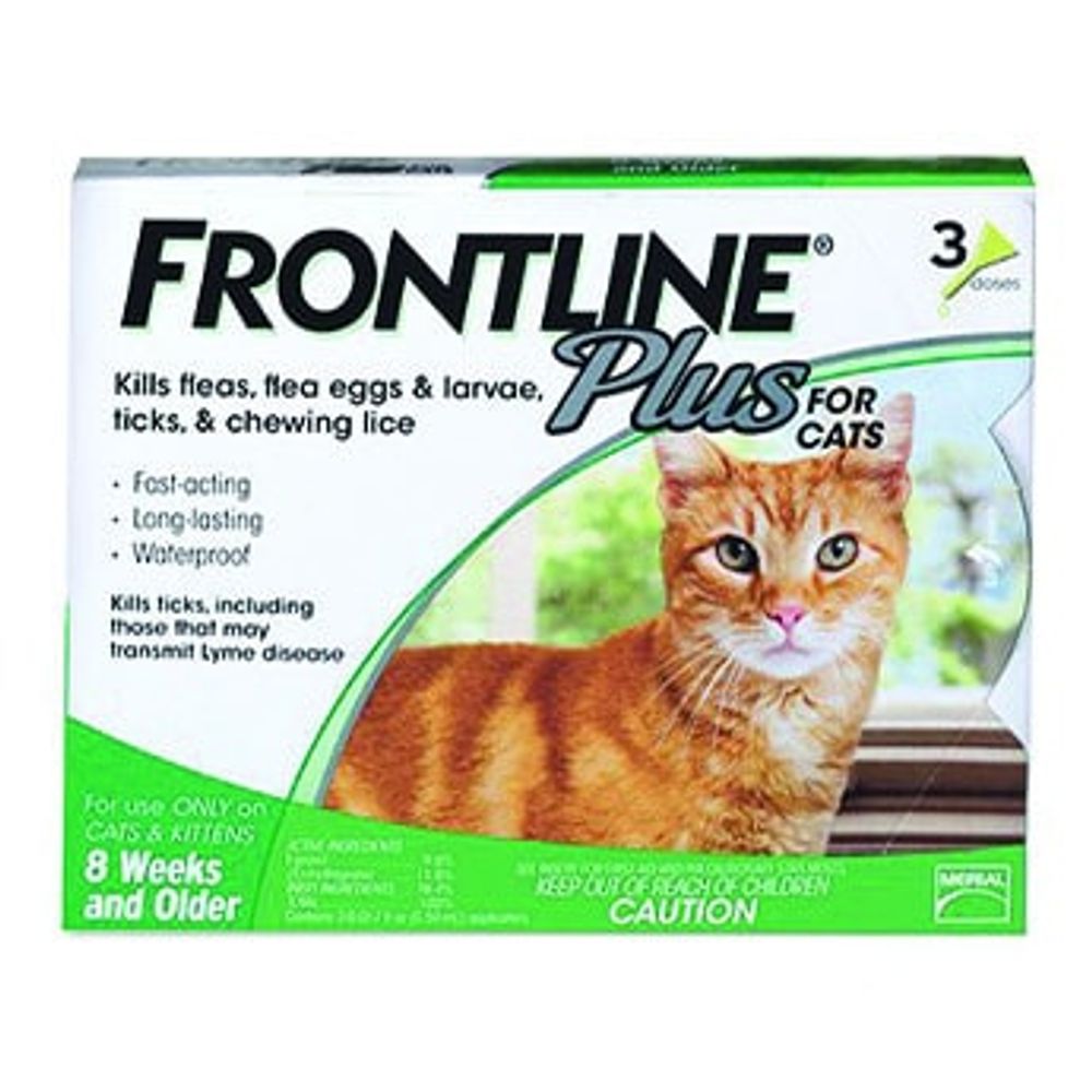 Frontline Plus for Cats & Kittens, 3 pk.