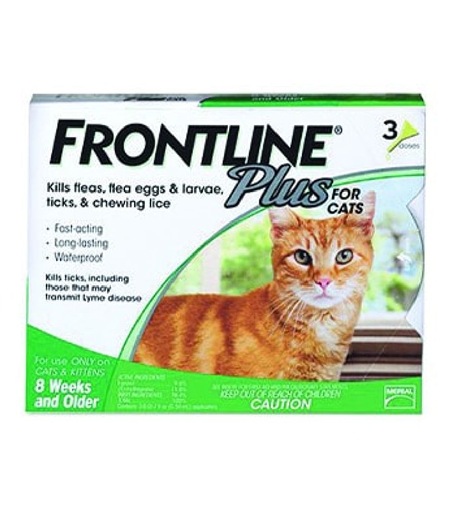 Frontline Plus for Cats & Kittens, 3 pk.