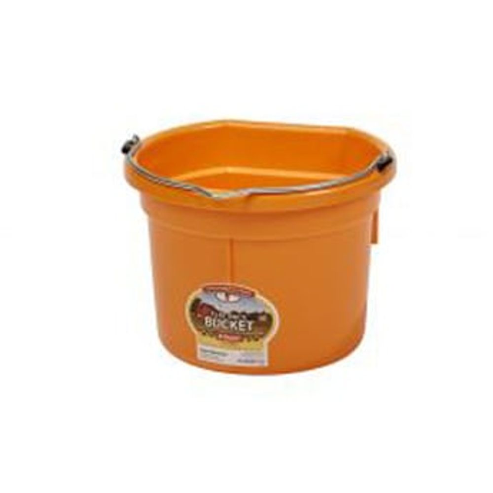 Little Giant, Flat Back Plastic Bucket, 8 qt