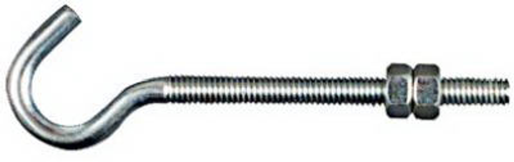 National Hardware 2163BC Series N221-713 Hook Bolt, 5/16 in Thread, Steel, Zinc