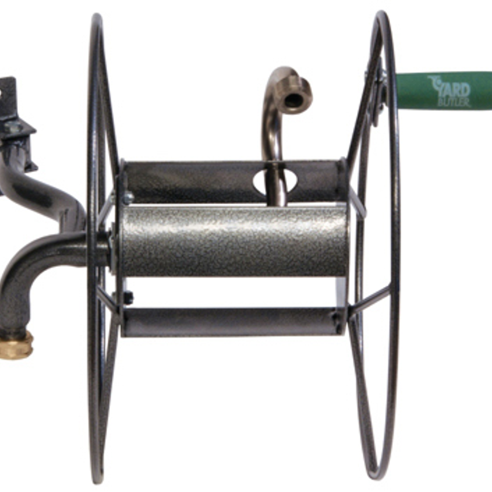 Yard Butler Mighty Garden Hose Reel, Steel, Holds 75-Ft. Of  5/8-In. Hose