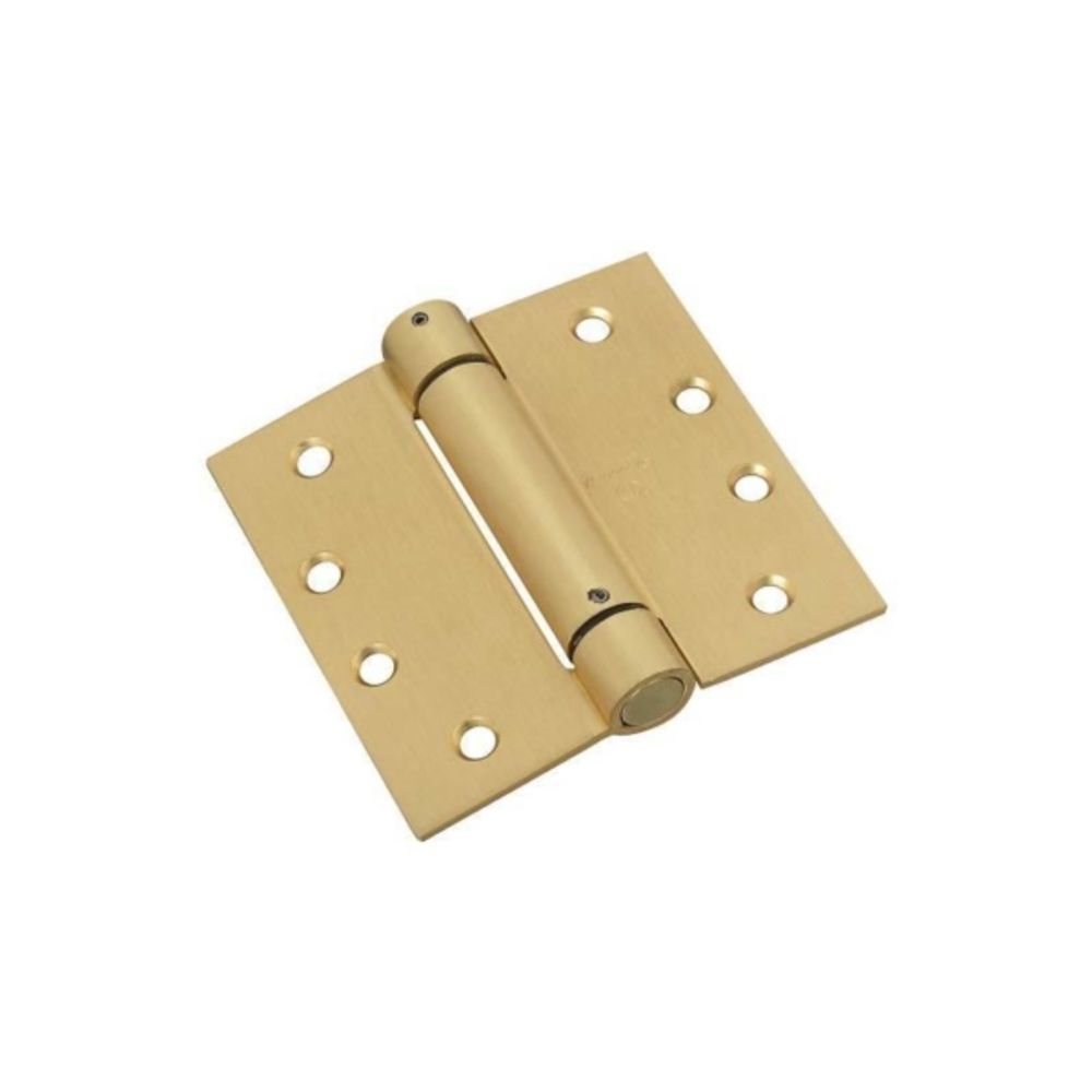 National Hardware N184-572 Spring Hinge, 37 lb Weight Capacity, Steel, Brass