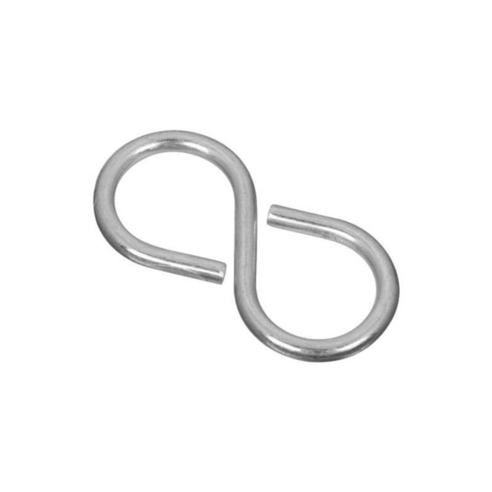 National Hardware N121-277 S-Hook, 15 lb Working Load Limit, Steel, Zinc