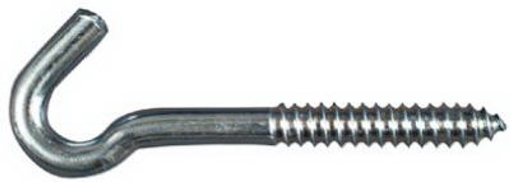 National Hardware 2154BC Series N220-830 Screw Hook, 2 in L Thread, Steel, Zinc