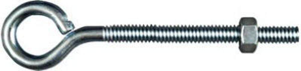 National Hardware N221-127 Eye Bolt, 1/4-20 Thread, 2-3/4 in L Thread, 0.56 in ID Dia Eye, Steel, Zinc
