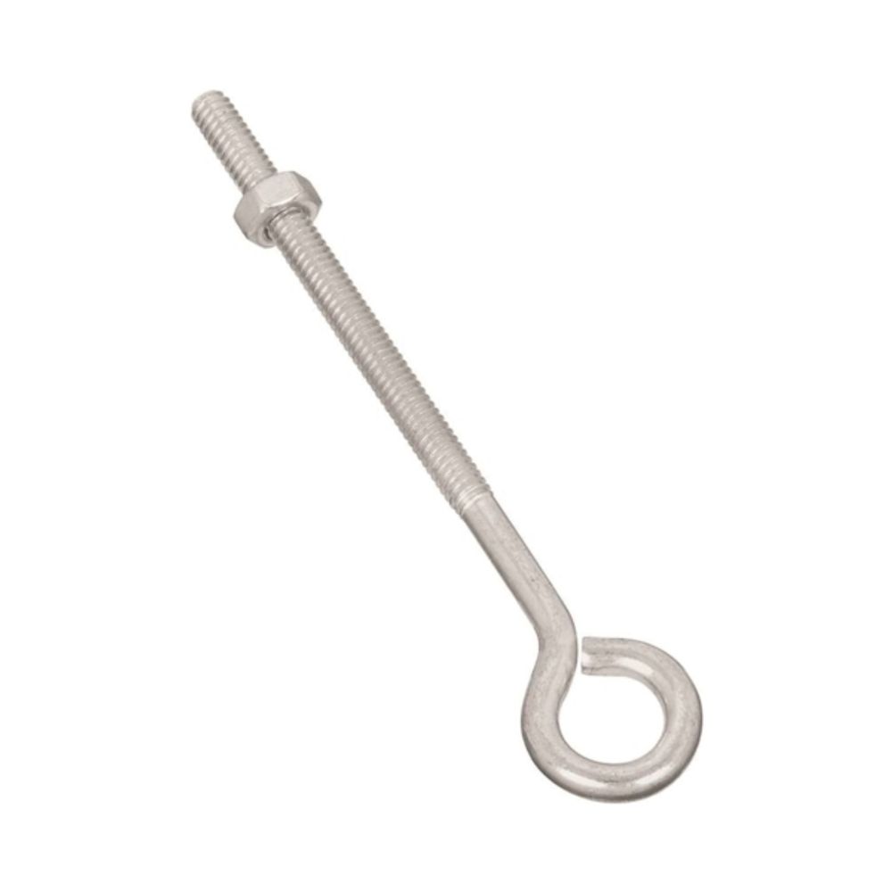 National Hardware N221-135 Eye Bolt, 1/4-20 Thread, 3 in L Thread, 0.56 in ID Dia Eye, Steel, Zinc