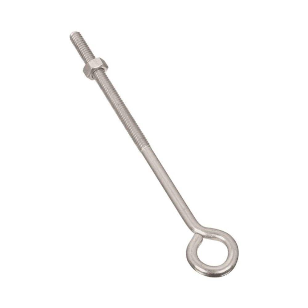 National Hardware N221-143 Eye Bolt, 1/4-20 Thread, 3 in L Thread, 0.56 in ID Dia Eye, Steel, Zinc