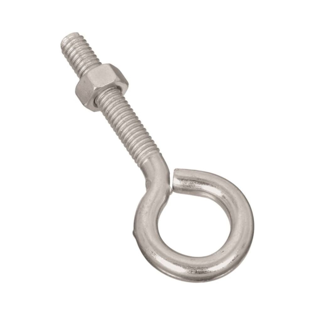 National Hardware N221-218 Eye Bolt, 5/16-18 Thread, 1-3/4 in L Thread, 3/4 in ID Dia Eye, Steel, Zinc