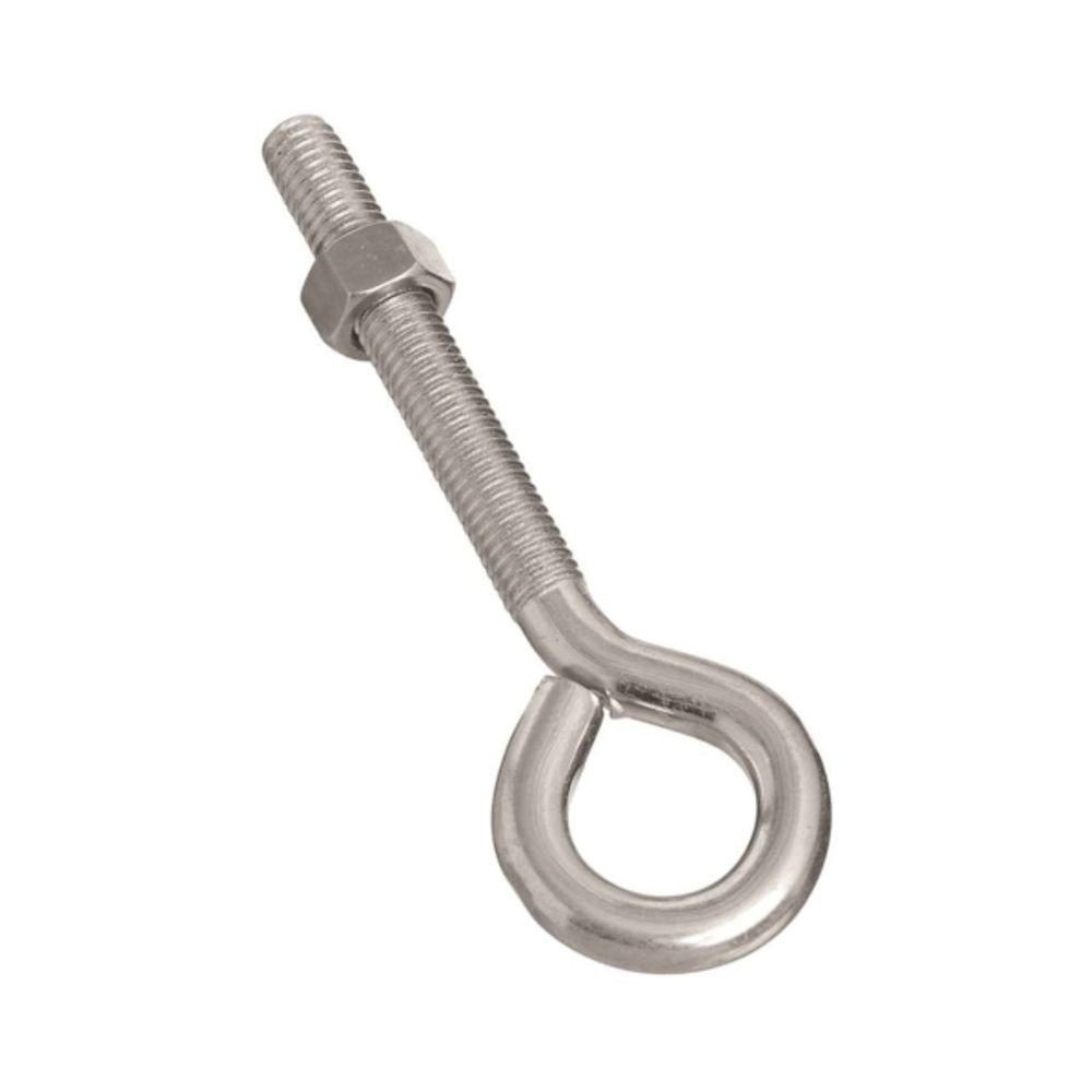 National Hardware N221-317 Eye Bolt, 1/2-13 Thread, 3-1/2 in L Thread, 1 in ID Dia Eye, Steel, Zinc