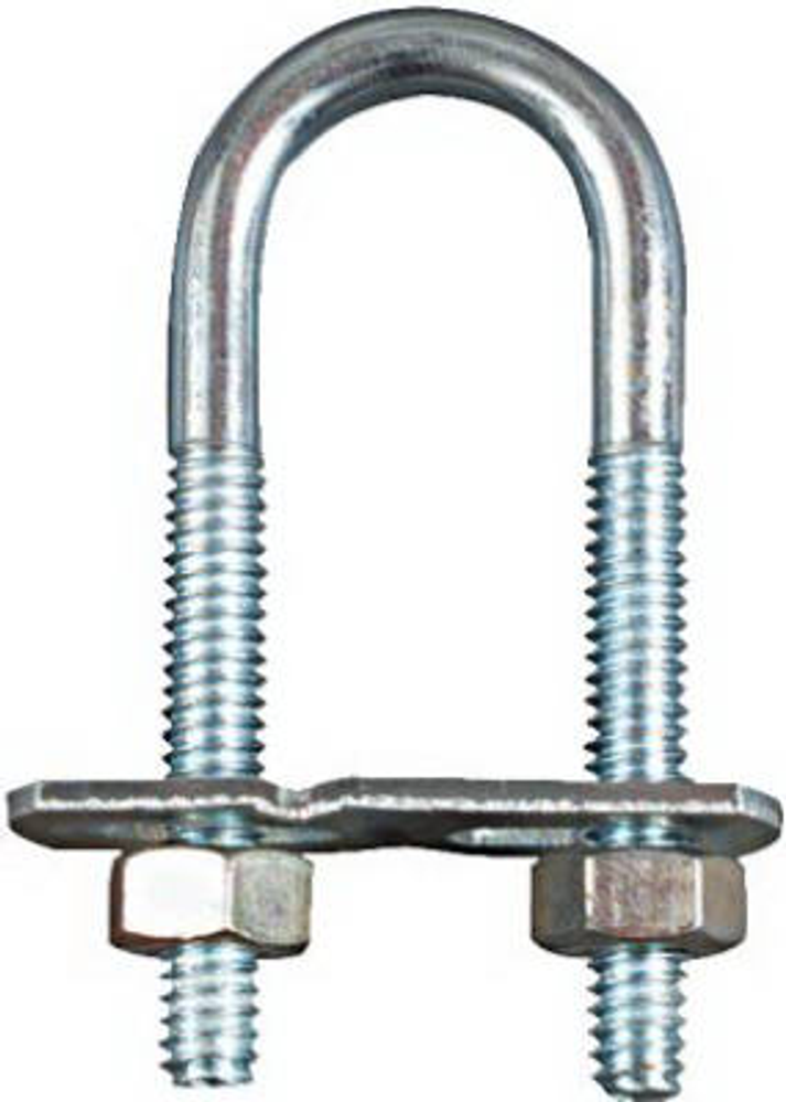 National Hardware N222-075 U-Bolt, 1/4-20 Thread, Steel, Zinc