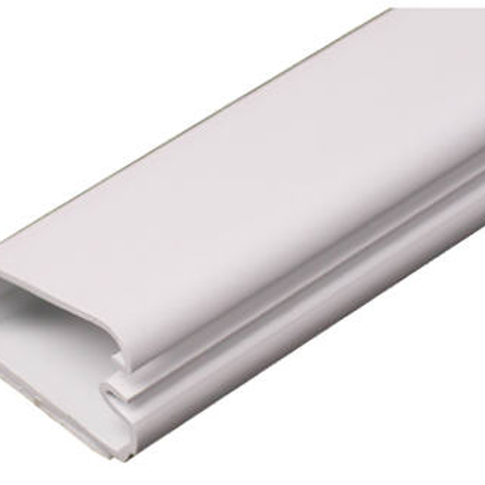 Legrand Wiremold CordMate C50 Cord Wire Channel, 60 in L, 1-Channel, Plastic, White