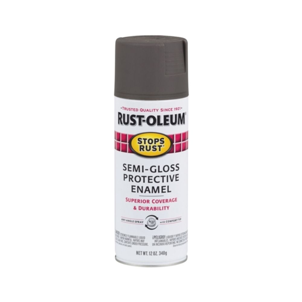 RUST-OLEUM STOPS RUST 7754830 Fast Dry Protective Enamel Spray Paint, Semi-Gloss, Anodized Bronze, 12 oz Can