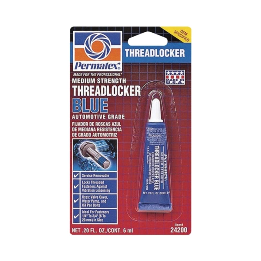 Permatex, 24200 Medium-Strength Threadlocker, 6 mL Tube