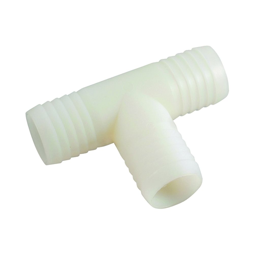 Anderson Metals 53724-06 Hose Tee, 3/8 in Barb, 150 psi, Nylon